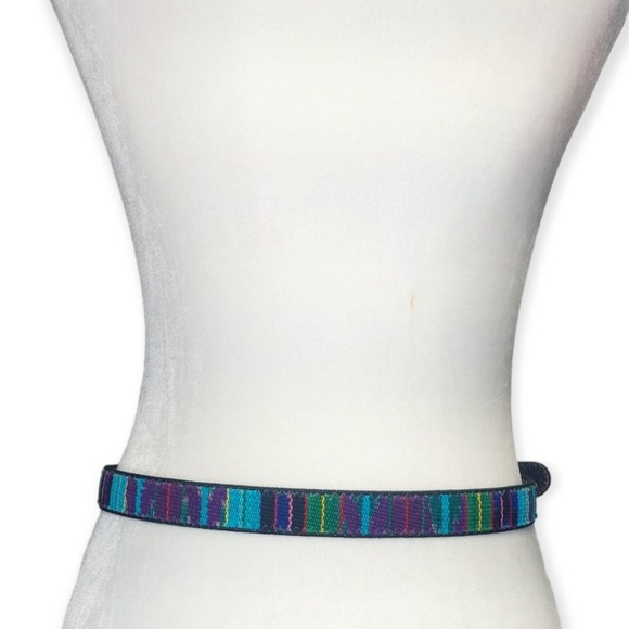 Capezio Embroidered Leather Belt size medium - Picture 2 of 3